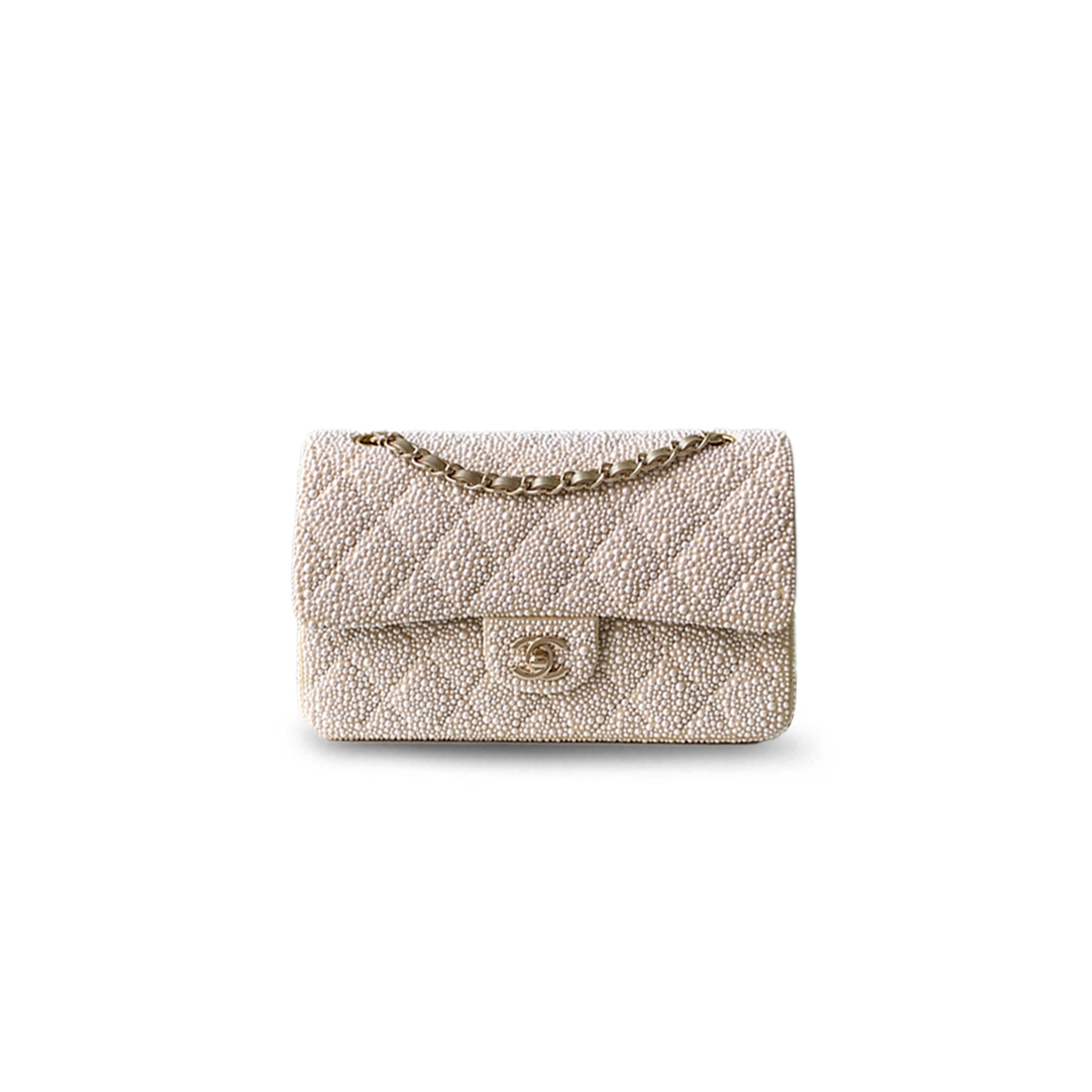 CHANEL MASTER PEARL FLAP BAG AS1112 (25.5*15.5*6.5cm)